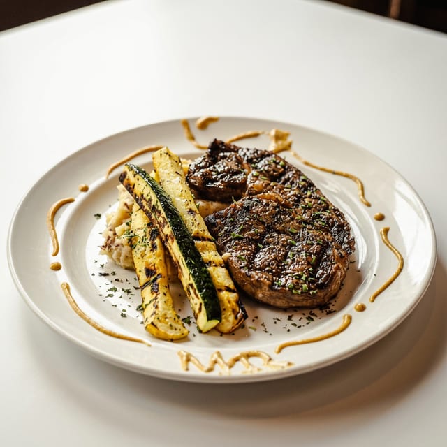 Texas Raised Black Angus Ribeye.