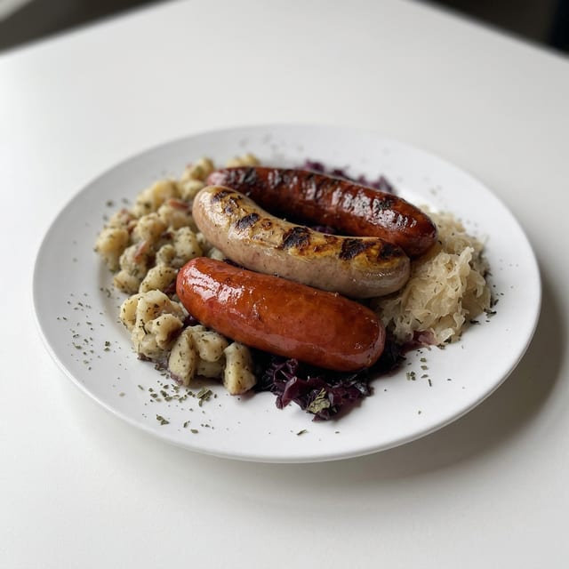 German Sausage Plate.