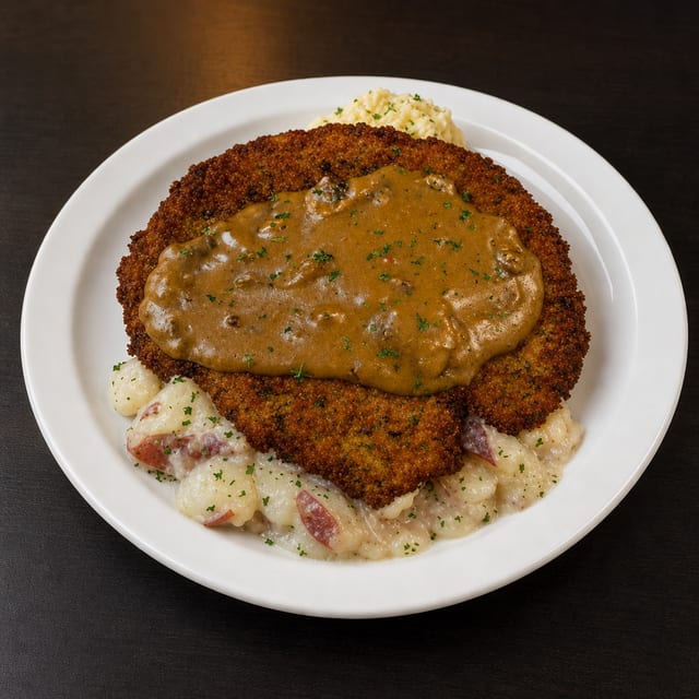 Jaeger Schnitzel Plate.